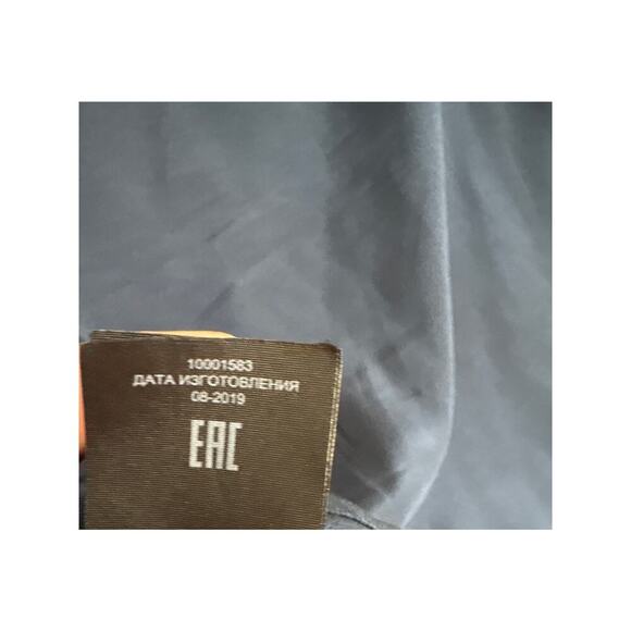 Tory Burch Ruffle Silk Blouse Sz 2 Romantic Academia Castlecore Top - Picture 8 of 9